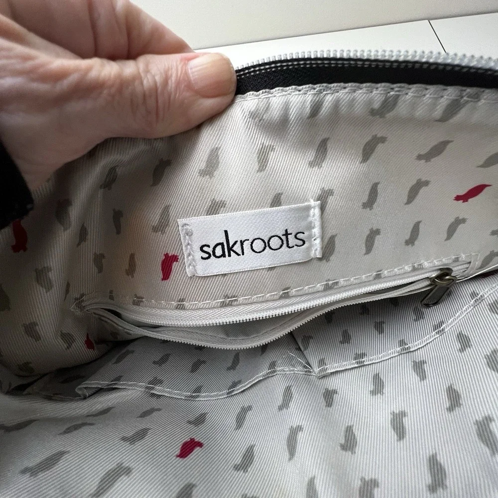 Sakroots Flap Crossbody Spirit Desert Canvas Bag  Sienna Patchwork Corduroy